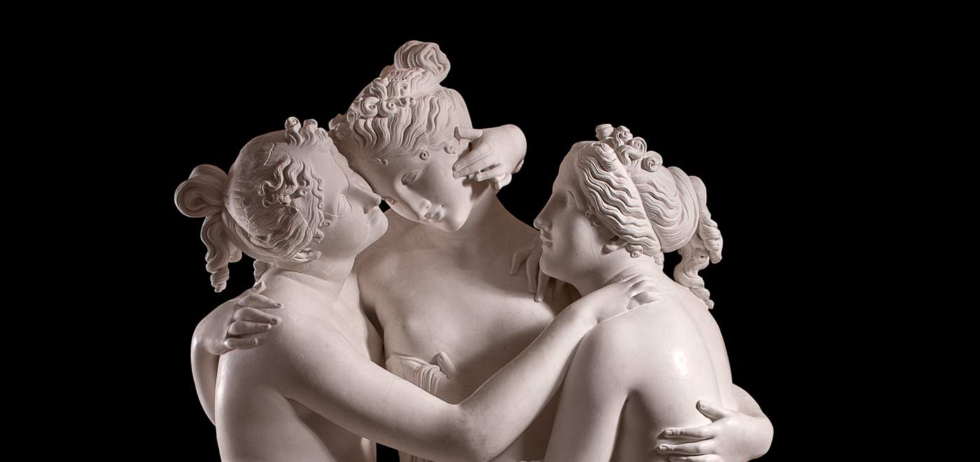 Le Tre Grazie: la famosa scultura dell'artista Antonio Canova