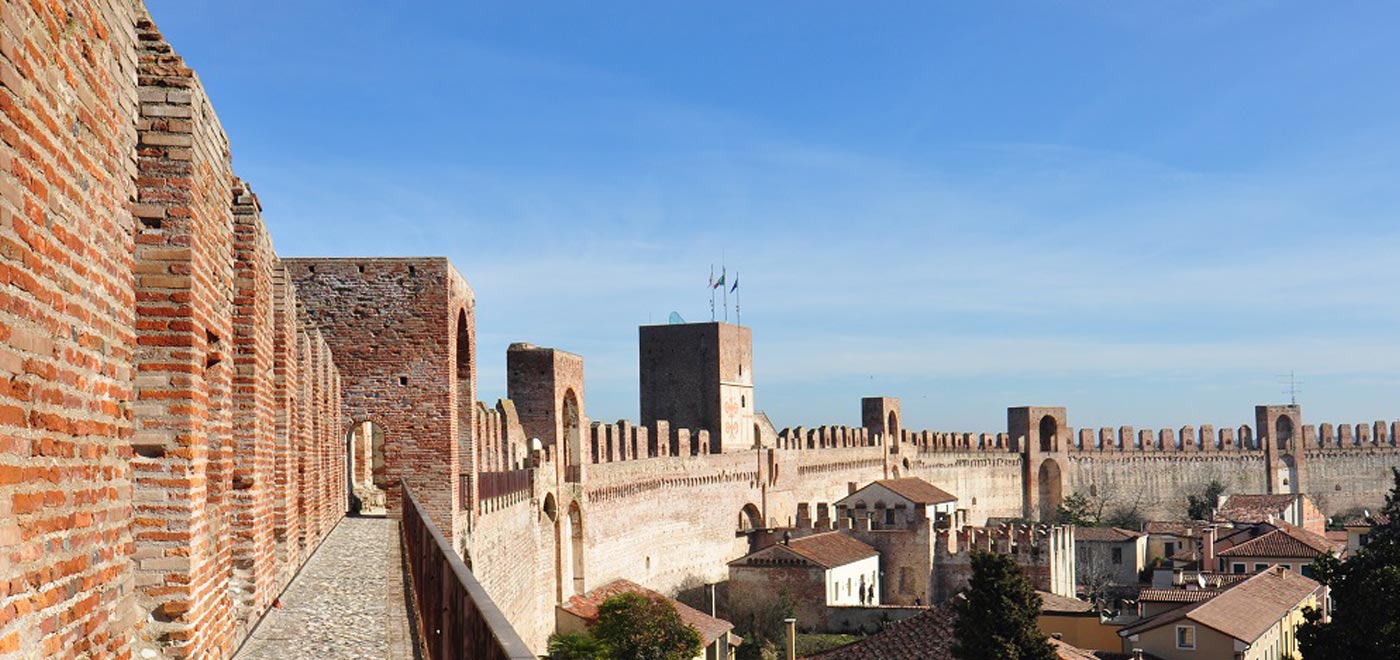 The Medieval city of Cittadella and its famous wall, in the province of Padua