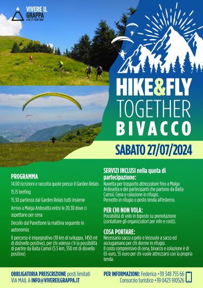 HIKE&amp;FLY TOGETHER BIVACCO